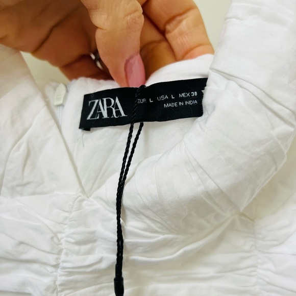 Nwt white size large Zara summer dress - Picture 3 of 7